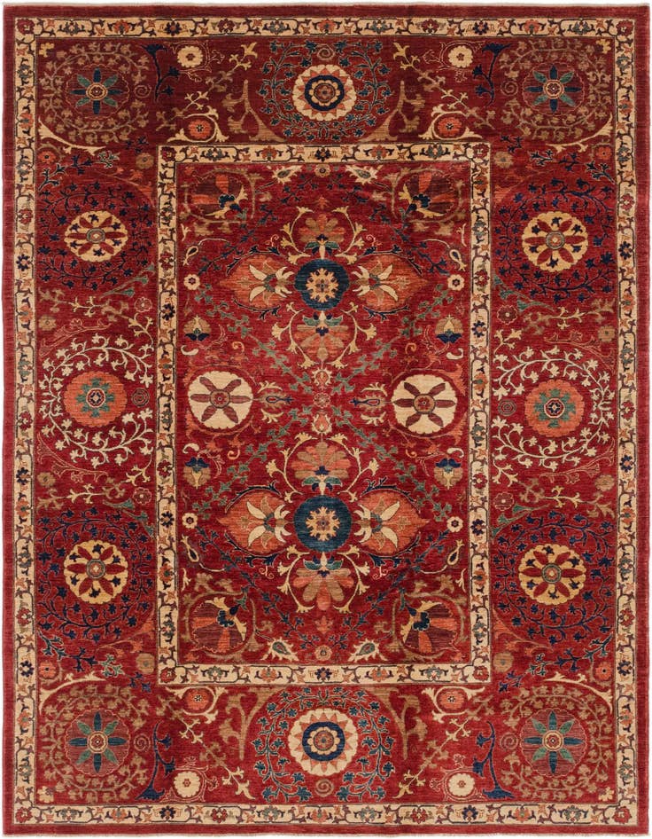 Detail image of 6' 10 x 9' 9 Hand Knotted Ariana Ziegler Rug