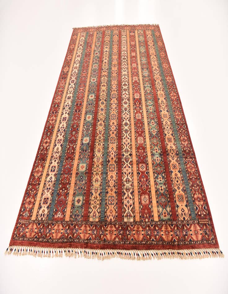 Detail image of 6' 6 x 9' 6 Hand Knotted Ariana Ziegler Rug