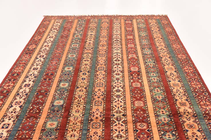 Detail image of 6' 6 x 9' 6 Hand Knotted Ariana Ziegler Rug
