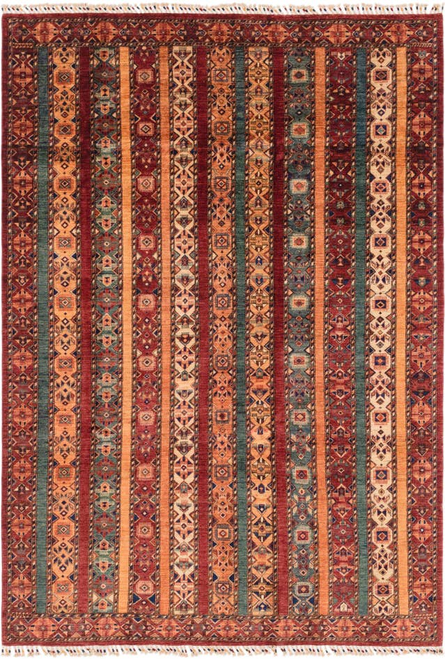 Detail image of 6' 6 x 9' 6 Hand Knotted Ariana Ziegler Rug