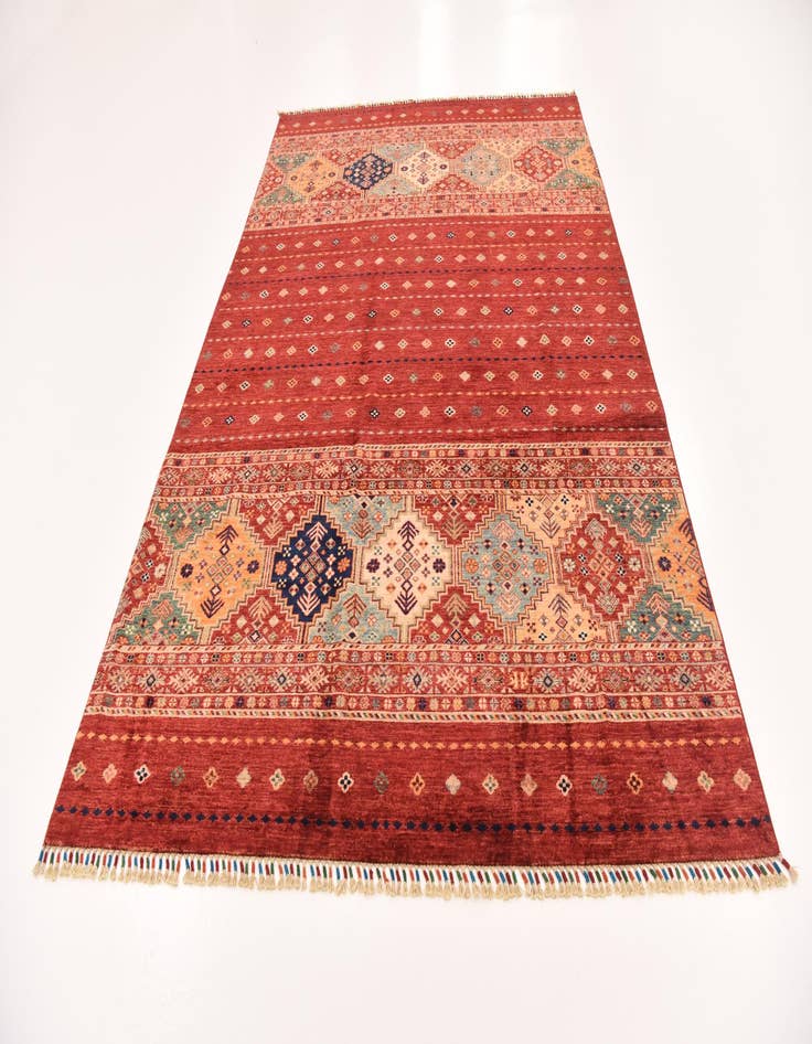 Detail image of 6' 6 x 9' 8  Hand Knotted Ariana Ziegler Rug