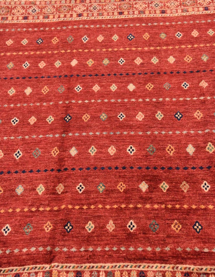 Detail image of 6' 6 x 9' 8  Hand Knotted Ariana Ziegler Rug