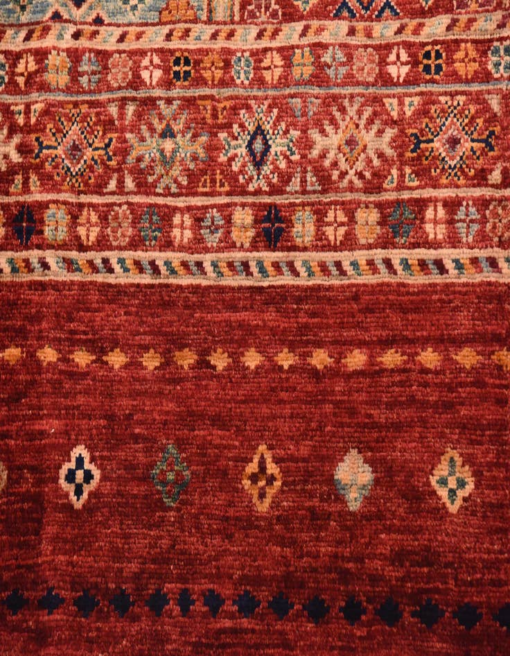 Detail image of 6' 6 x 9' 8  Hand Knotted Ariana Ziegler Rug