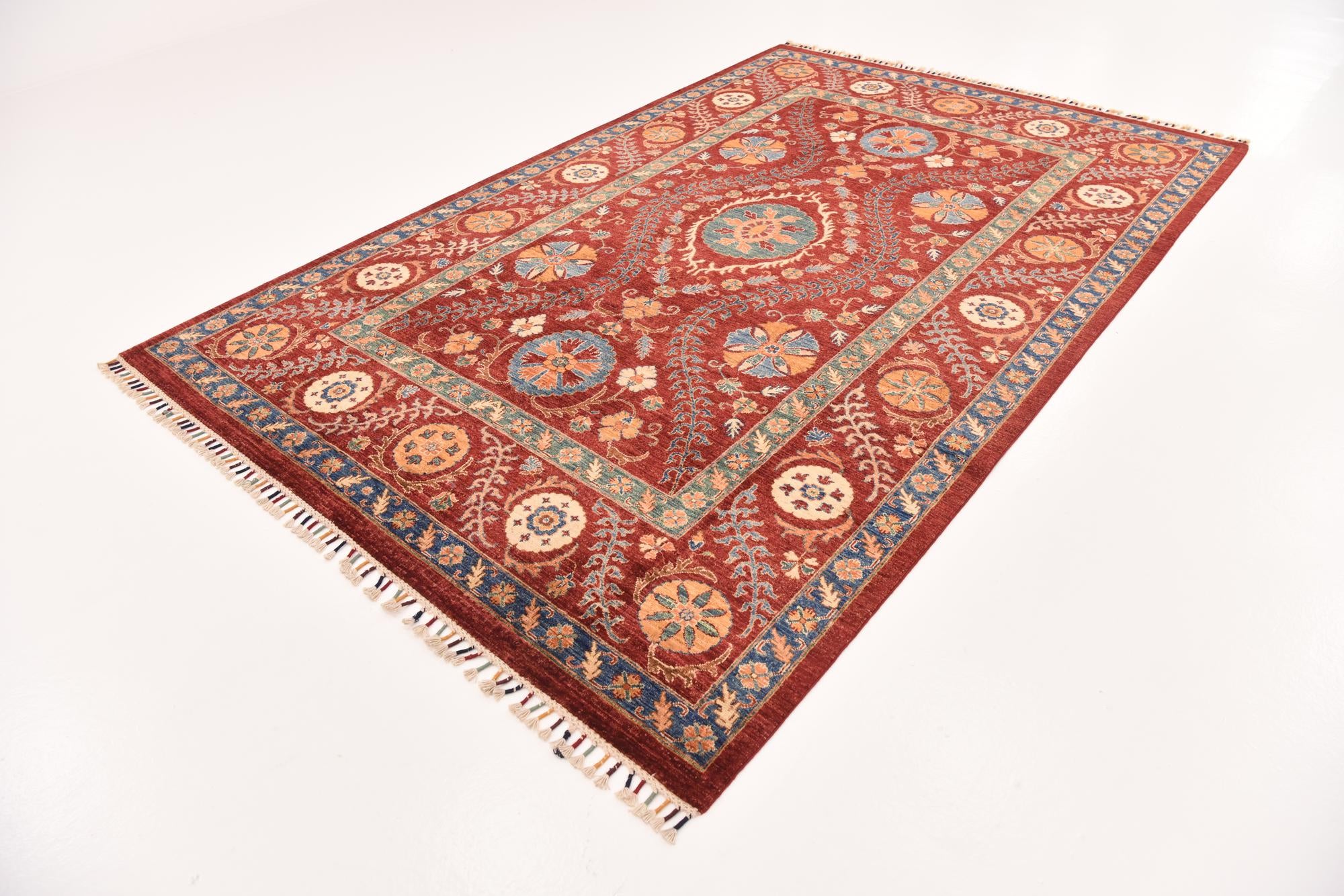 6' 6 x 10' 2 Hand Knotted Ariana Ziegler Rug