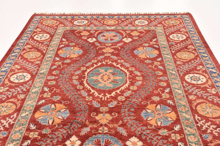 6' 6 x 10' 2 Hand Knotted Ariana Ziegler Rug