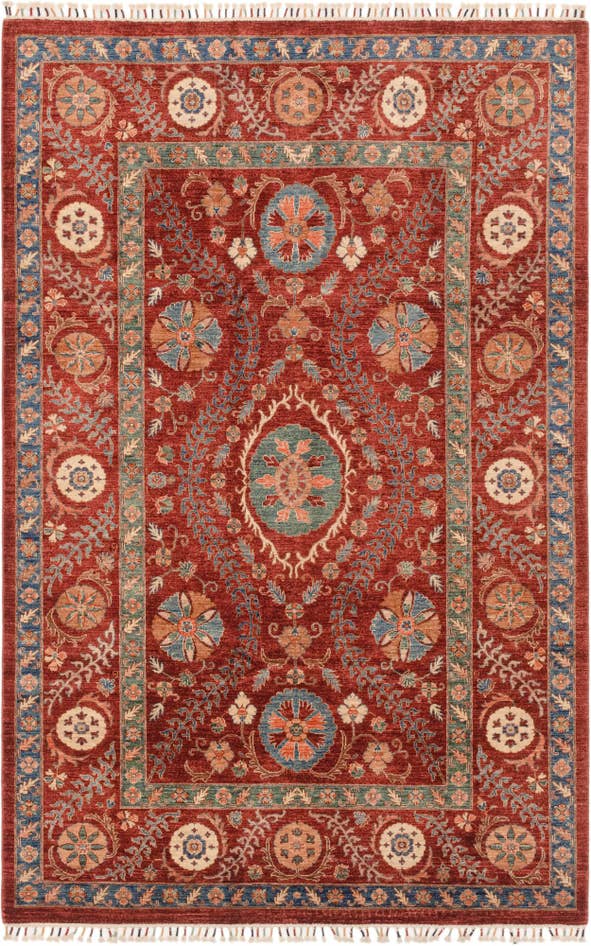 Detail image of 6' 6 x 10' 2 Hand Knotted Ariana Ziegler Rug