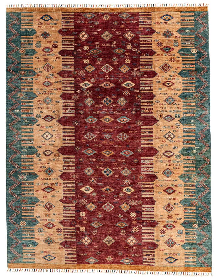Detail image of 6' 10 x 9' 10 Hand Knotted Ariana Ziegler Oriental Rug