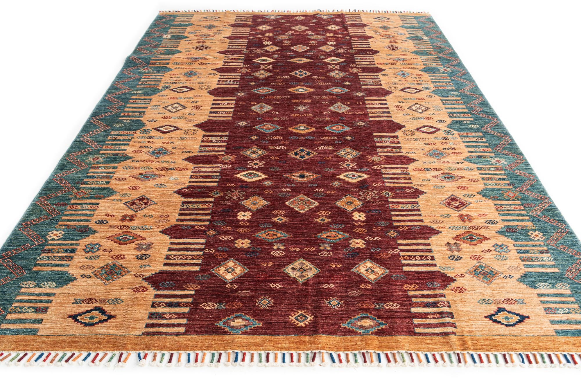 6' 10 x 9' 7 Hand Knotted Ariana Ziegler Oriental Rug