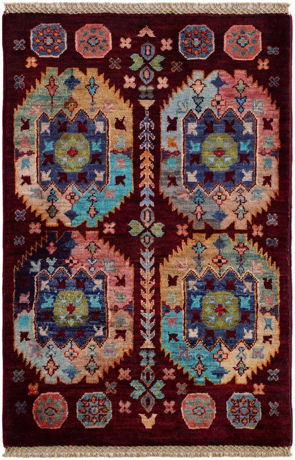 Detail image of 2' 1 x 3' 1 Hand Knotted Ariana Ziegler Rug