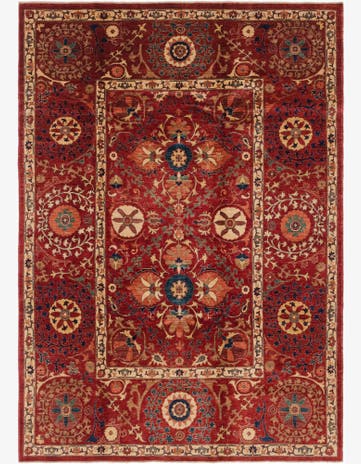 6' 10 x 9' 9 Hand Knotted Ariana Ziegler Rug