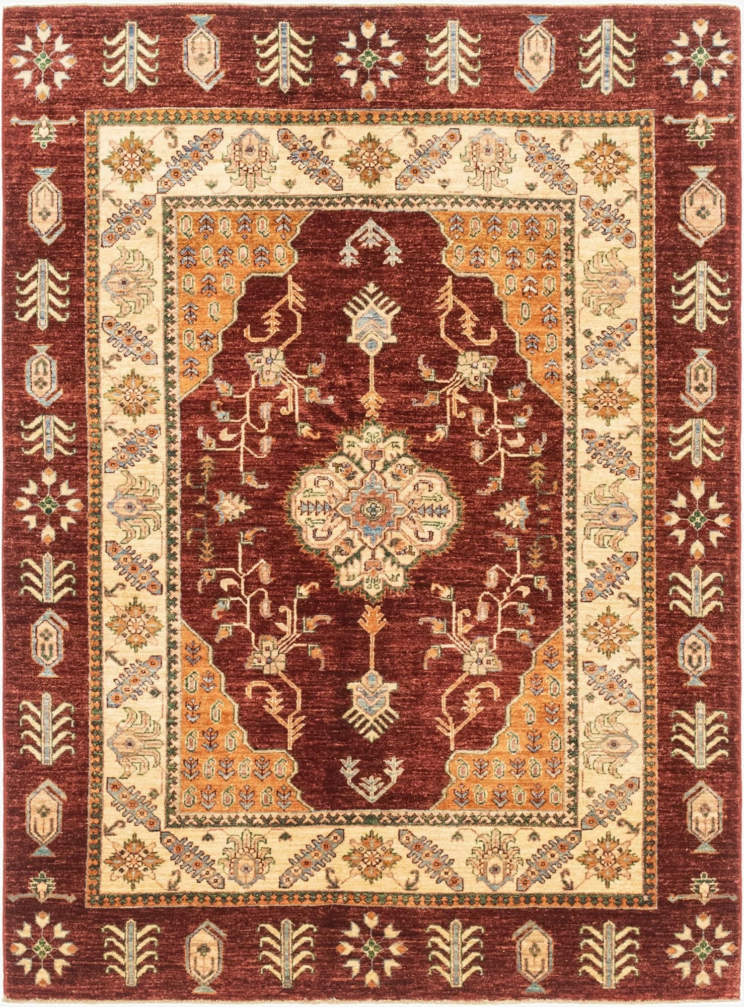 5' x 6' 9  Hand Knotted Ariana Ziegler Rug