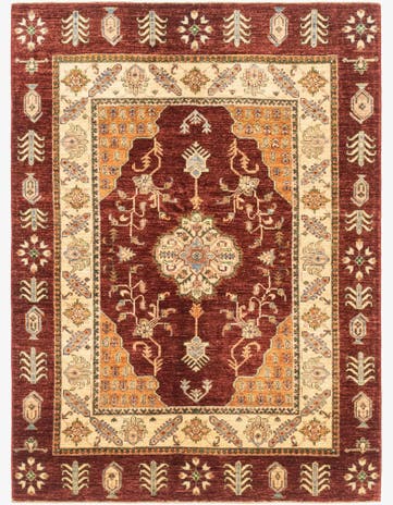 5' x 6' 9 Hand Knotted Ariana Ziegler Rug