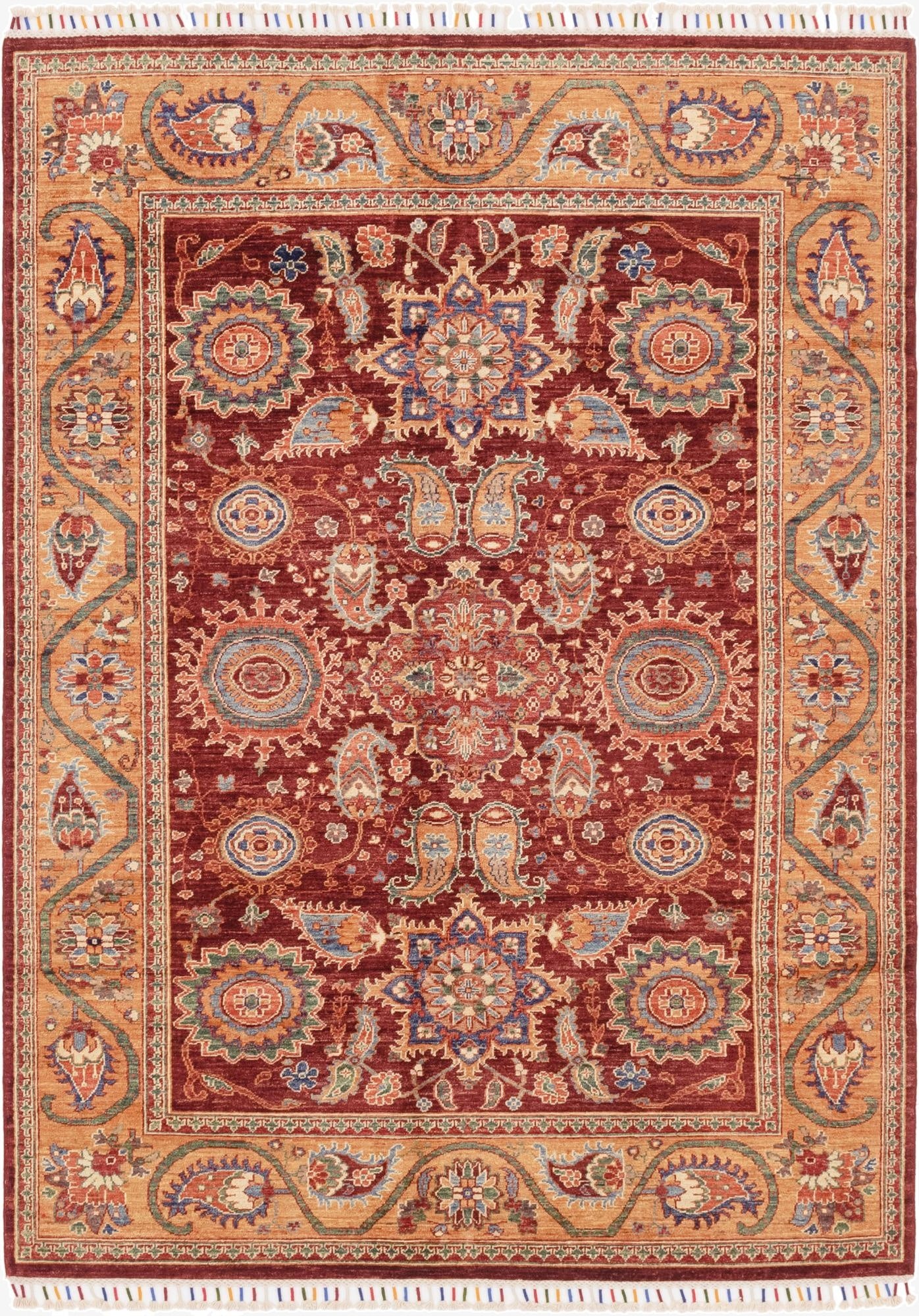 5' 9 x 8'  Hand Knotted Ariana Ziegler Rug