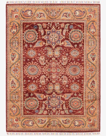 5' 9 x 8' Hand Knotted Ariana Ziegler Rug