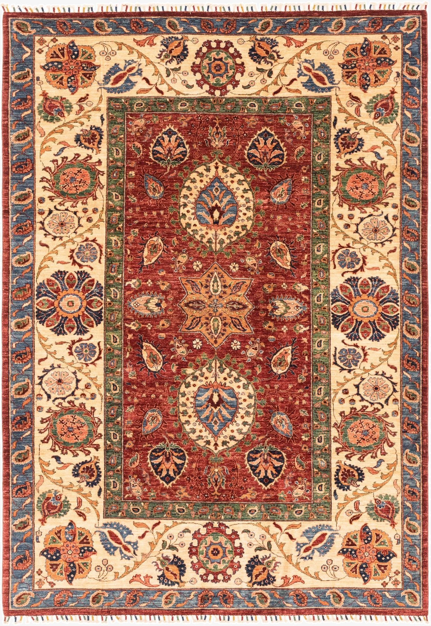 6' 9 x 9' 10  Hand Knotted Ariana Ziegler Rug