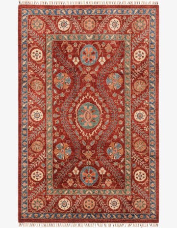 6' 6 x 10' 2 Hand Knotted Ariana Ziegler Rug