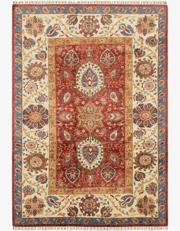 6' 7 x 9' 5 Hand Knotted Ariana Ziegler Rug