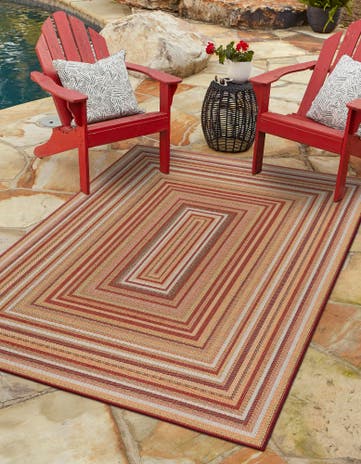 5' 3 x 7' 7 Easy-Clean Baja Indoor / Outdoor Rug