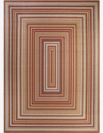 Burgundy Easy-Clean Baja Indoor / Outdoor Rug