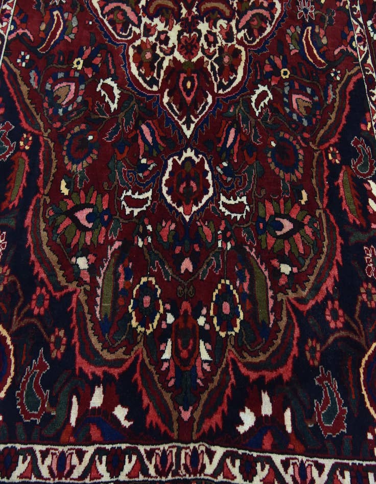 Detail image of 7' x 11' 3  Hand Knotted Bakhtiar Persian Wool Rug