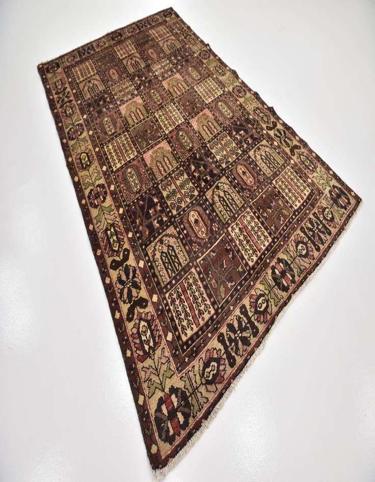 Detail image of 6' 3 x 9' 9 Hand Knotted Bakhtiar Persian Wool Rug