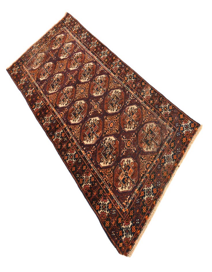 Detail image of 3' x 6' 5  Hand Knotted Bakhtiar Persian Wool Rug