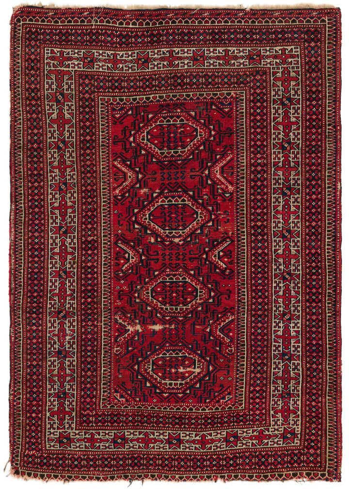 3' 7 x 5' Hand Knotted Bakhtiar Persian Wool Rug