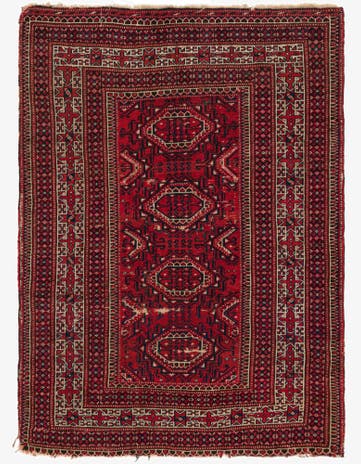 3' 7 x 5' Hand Knotted Bakhtiar Persian Wool Rug