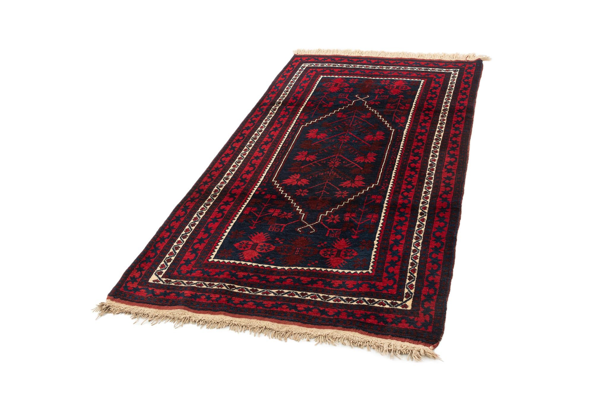 3' 8 x 6' 7 Hand Knotted Balouch Wool Rug