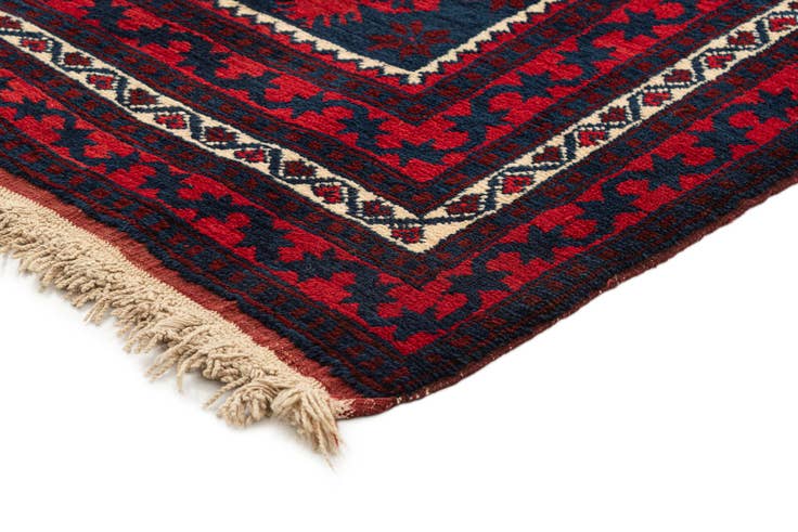 Detail image of 3' 8 x 6' 7 Hand Knotted Balouch Wool Rug