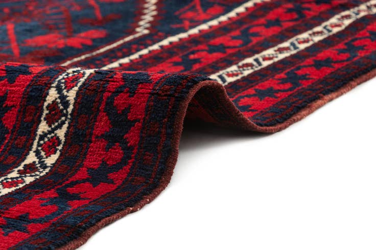 Detail image of 3' 8 x 6' 7 Hand Knotted Balouch Wool Rug