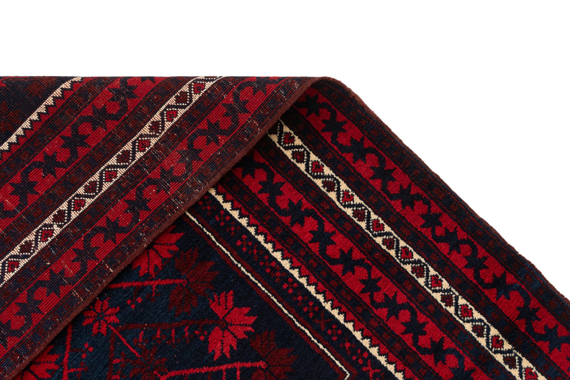 3' 8 x 6' 7 Hand Knotted Balouch Wool Rug