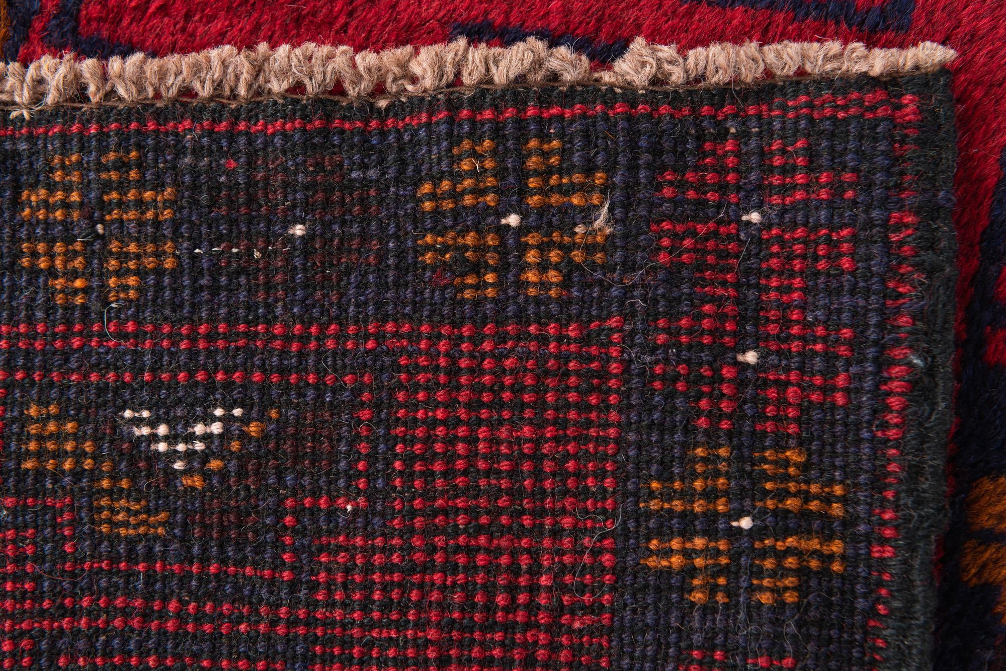 2' 8 x 4' 9 Hand Knotted Balouch Persian Wool Rug