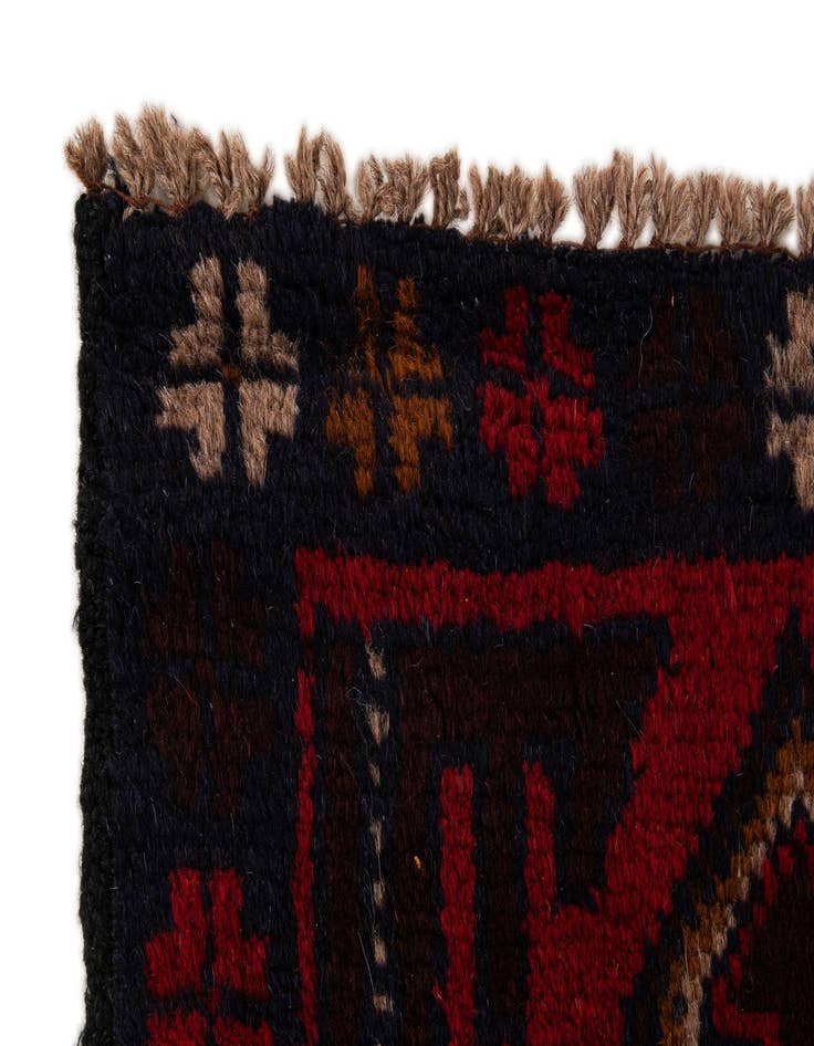 Detail image of 2' 9 x 4' 10  Hand Knotted Balouch Persian Wool Rug