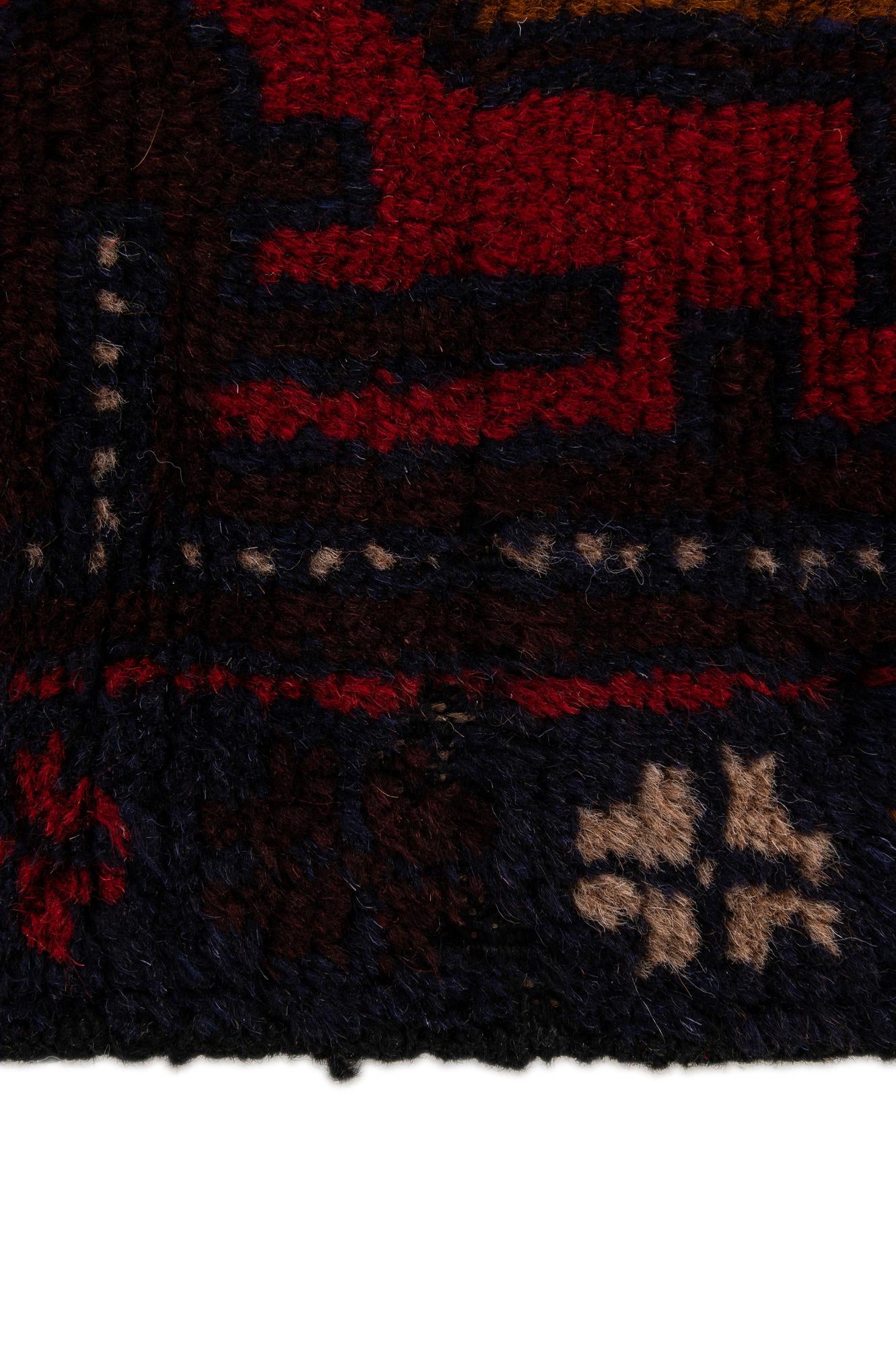 85cm x 145cm Hand Knotted Balouch Persian Wool Rug