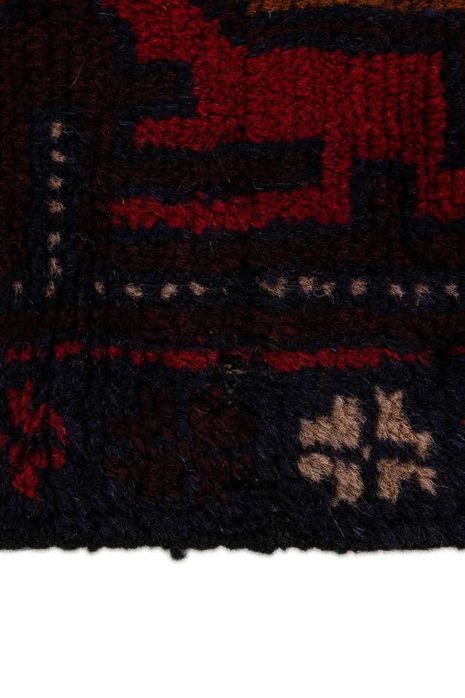 2' 9 x 4' 10 Hand Knotted Balouch Persian Wool Rug