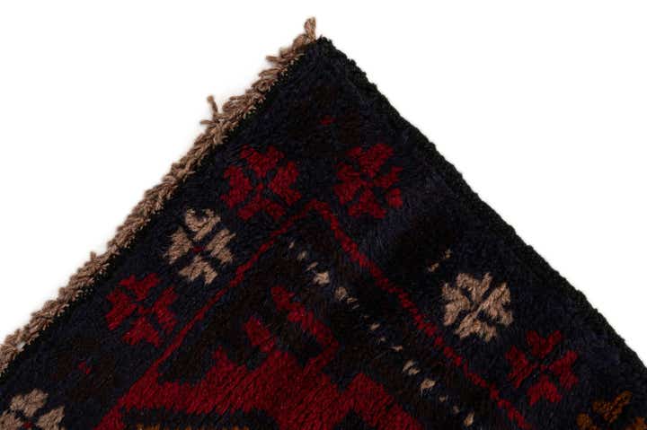 2' 9 x 4' 10 Hand Knotted Balouch Persian Wool Rug