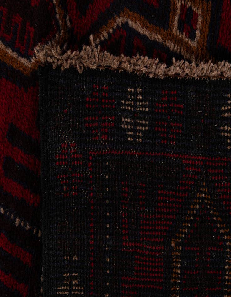 Detail image of 2' 9 x 4' 10  Hand Knotted Balouch Persian Wool Rug