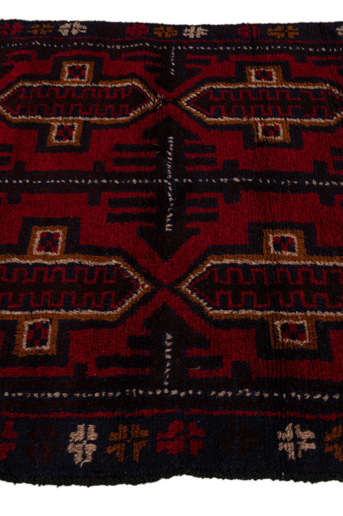 85cm x 145cm Hand Knotted Balouch Persian Wool Rug