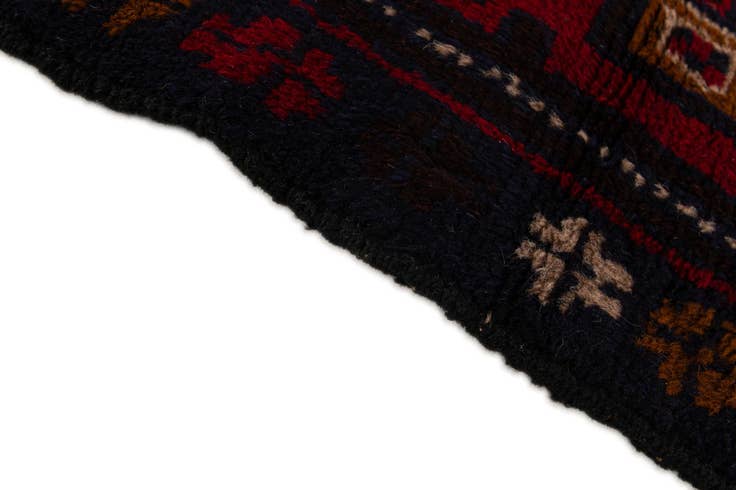 Detail image of 2' 9 x 4' 10 Hand Knotted Balouch Persian Wool Rug