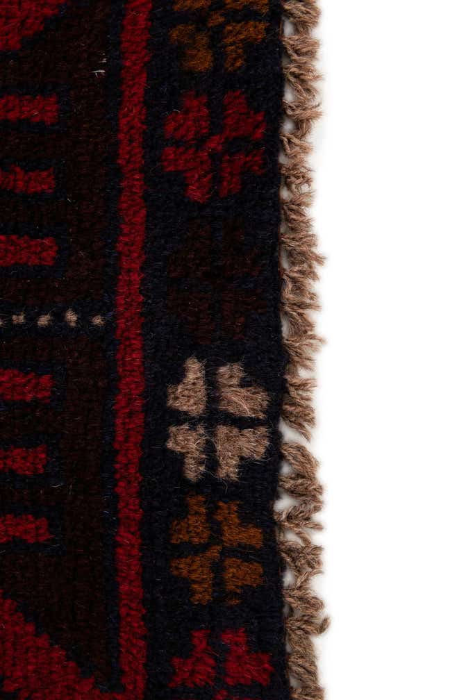 2' 9 x 4' 10 Hand Knotted Balouch Persian Wool Rug