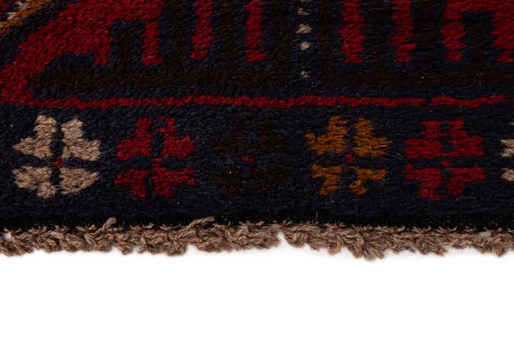 2' 9 x 4' 10 Hand Knotted Balouch Persian Wool Rug