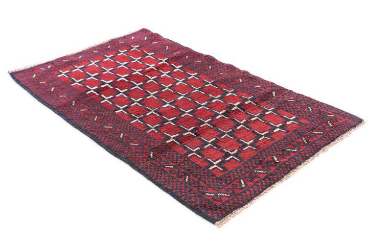2' 10 x 4' 7 Hand Knotted Balouch Persian Wool Rug