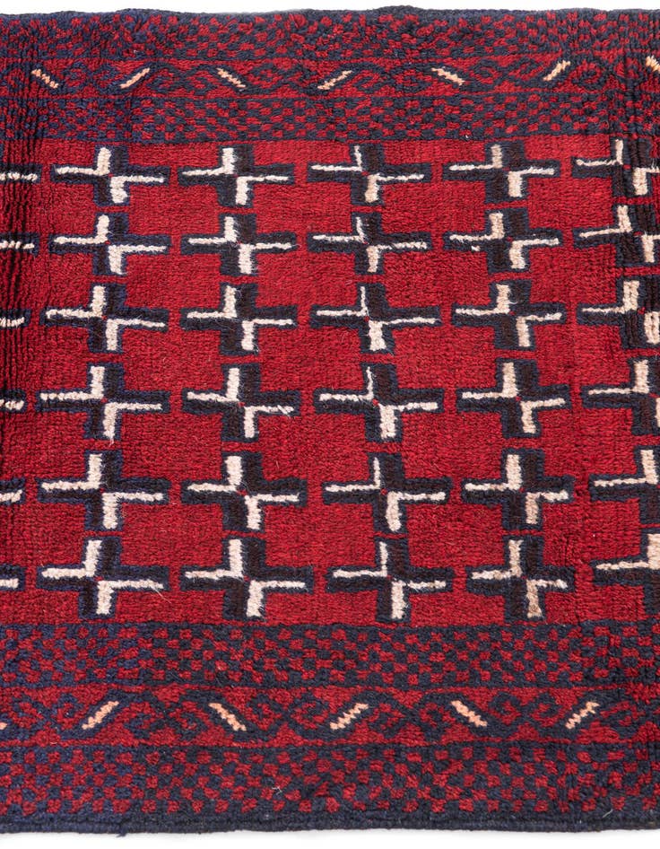 Detail image of 2' 10 x 4' 7  Hand Knotted Balouch Persian Wool Rug