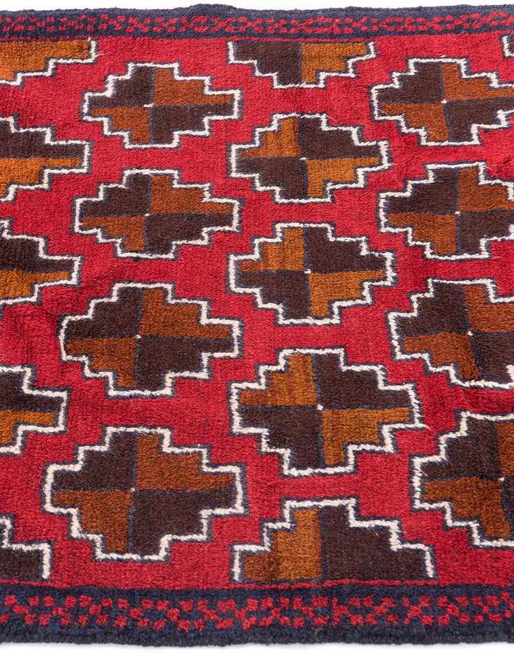 Detail image of 3' x 4' 8  Hand Knotted Balouch Persian Wool Rug