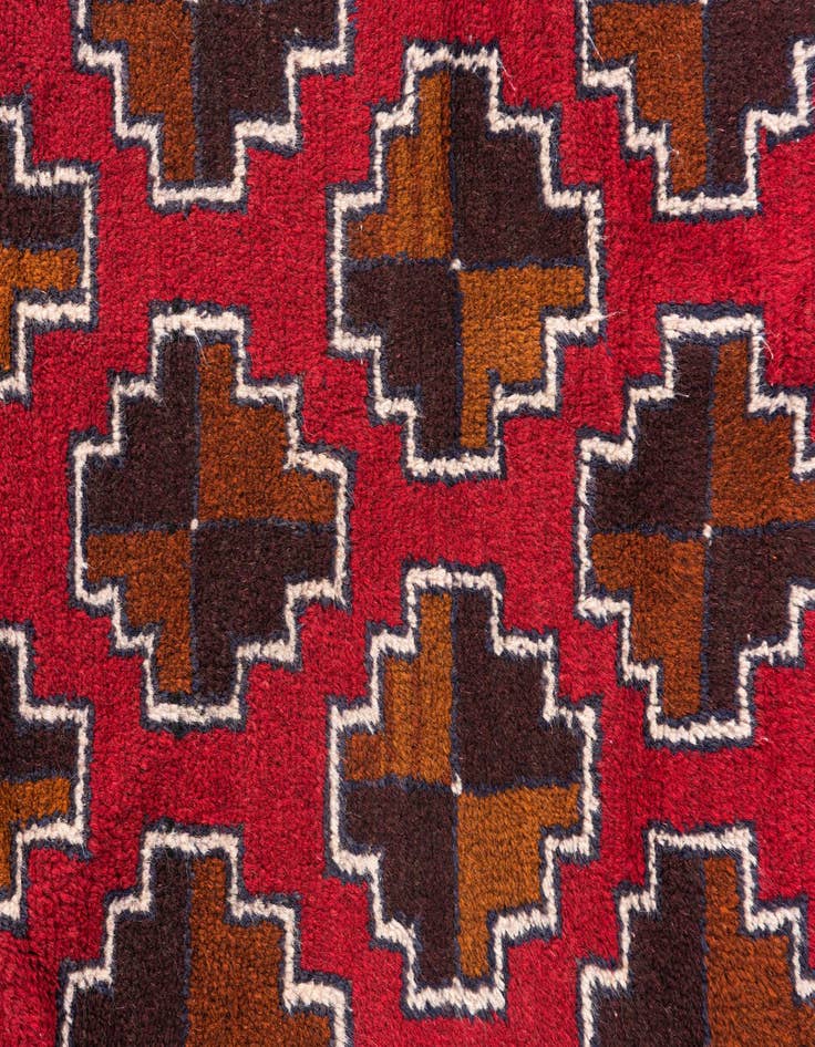 Detail image of 3' x 4' 8  Hand Knotted Balouch Persian Wool Rug