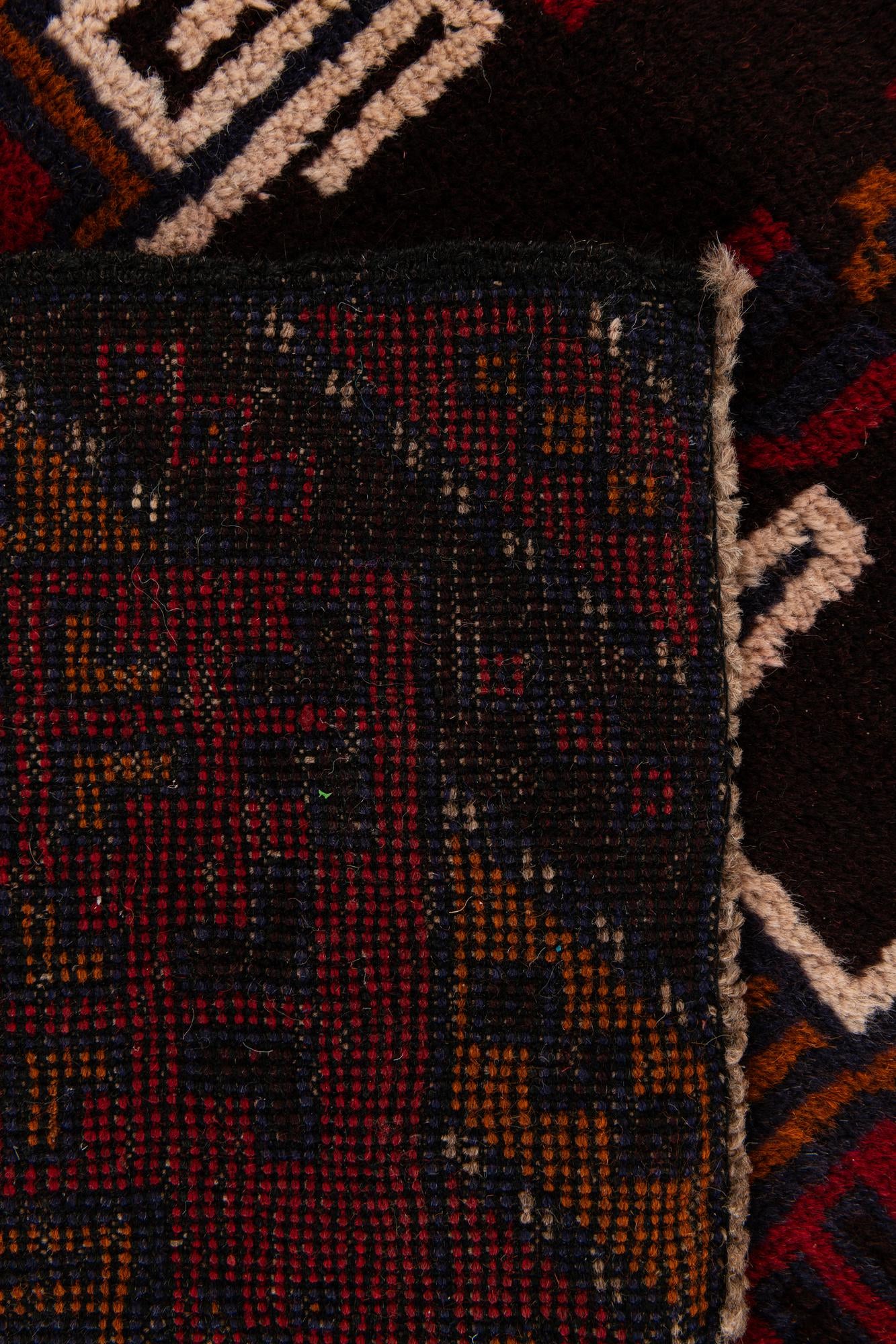 2' 10 x 4' 9 Hand Knotted Balouch Persian Wool Rug