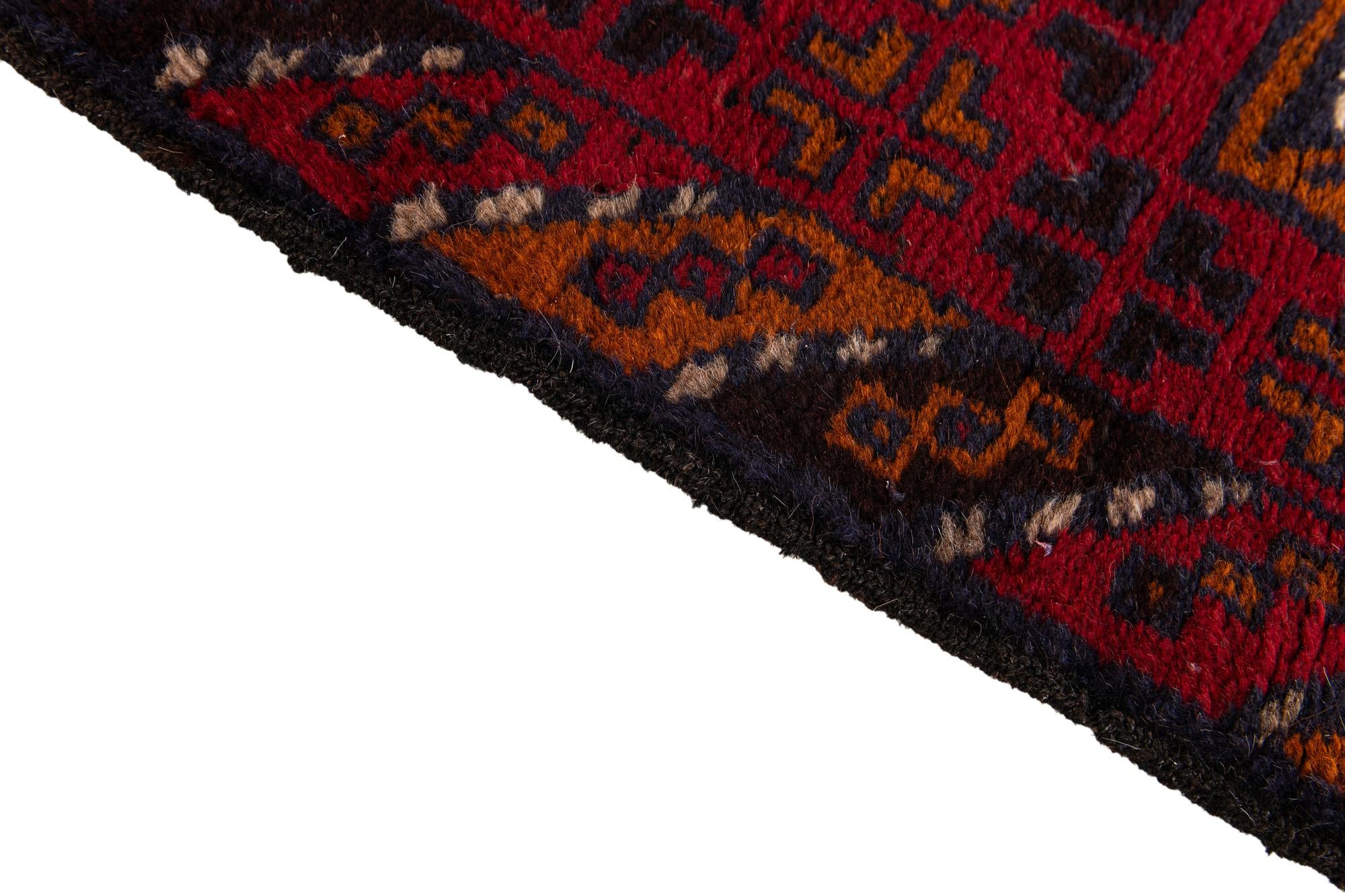 2' 10 x 4' 9 Hand Knotted Balouch Persian Wool Rug