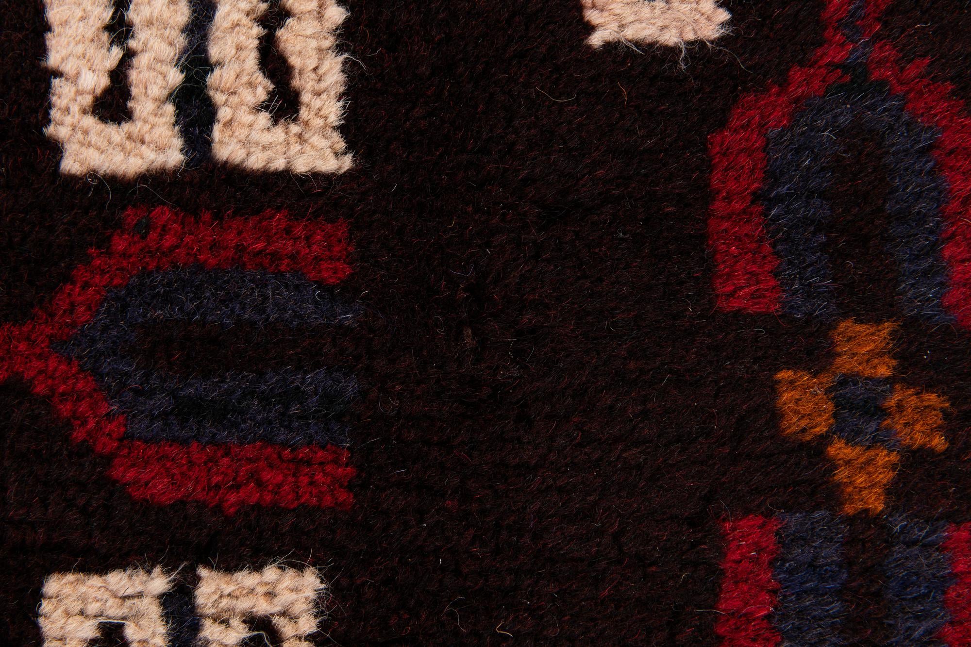 2' 10 x 4' 9 Hand Knotted Balouch Persian Wool Rug