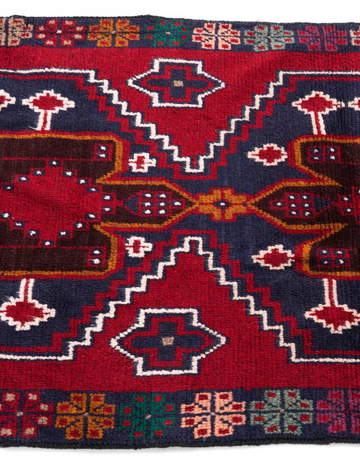 Detail image of 3' x 4' 7  Hand Knotted Balouch Persian Wool Rug